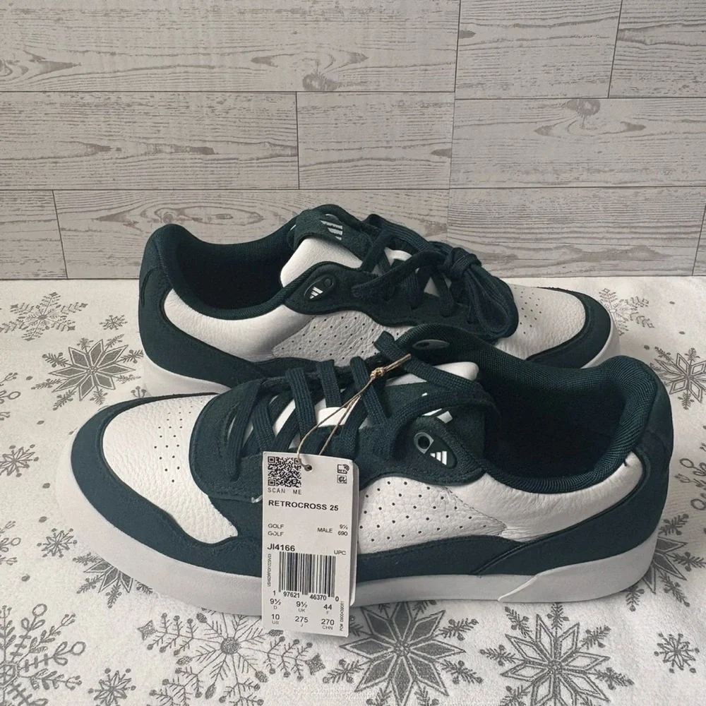 Adidas Men's Retrocross 25 Spikeless Golf Shoes Aurora Ivy/ White Size 10